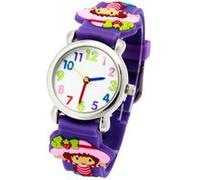 Montre enfant quartz - Fille au chapeau de paille - Violet #773 Violet G