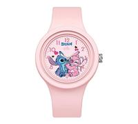 Montre Enfant Stitch Rose - Quartz, Affichage Analogique,, Bracelet Confortable
