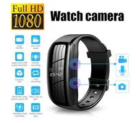 Montre enregistreur professionnelle 1080P HD, caméra d'action, vidéo de sport, portable, Mini caméra adaptée aux réunions en plein air noir