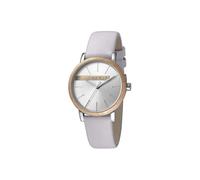Montre Esprit pour femme, quartz, analogique, contreplaqué, argent, gris clair