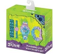 Montre et réveil éducatifs Accutime Coffret cadeau montre et bracelets Disney Stitch