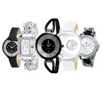 Montre fantaisie : Cuir noir Adèle - MF382-NFA