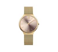 Montre femme bracelet acier - Bering - Montre femme Bering ultra slim acier doré