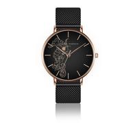 Montre femme Amelia Parker Fossil Black Mesh Doré 38 mm