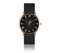 Montre femme Amelia Parker Grand Noir Black Mesh DorÃ© 36 mm