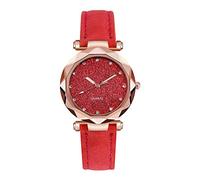 Montre Femme Analogique Quartz Avec Bracelet En Cuir Cadran Ciel éToilé Cristal Luxe Mode Entreprise ÉLéGant 2025