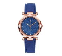 Montre Femme Analogique Quartz Avec Bracelet En Cuir Cadran Ciel éToilé Cristal Luxe Mode Entreprise ÉLéGant 2025