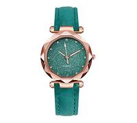 Montre Femme Analogique Quartz Avec Bracelet En Cuir Cadran Ciel éToilé Cristal Luxe Mode Entreprise ÉLéGant 2025