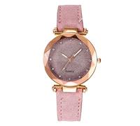 Montre Femme Analogique Quartz Avec Bracelet En Cuir Cadran Ciel éToilé Cristal Luxe Mode Entreprise ÉLéGant 2025
