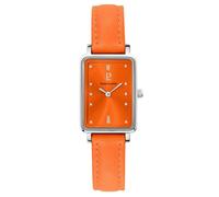 Montre Femme ARIANE Cadran Orange Bracelet Cuir Orange