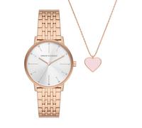Montre Femme Armani Exchange - AX7145SET en Acier Inoxydable Ip-rosé
