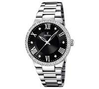 Festina Montre Femme Analogique Acier Inoxydable 316L Argenté - Quartz - Verre minéral Haute résistance - Étanche 5 ATM F16719/2 - Boyfriend Collection