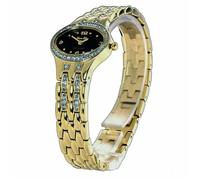 MONTRE FEMME Carpe Diem-Hestia Black Plaquée or avec Strass