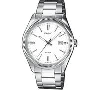 Casio Montre LTP1302PD7A1V classique acier Cadran blanc Bracelet acier inoxydable 30 mm