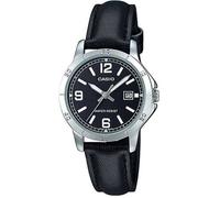 Montre Femme CASIO Collection LTP-V004L-1B - Quartz Analogique - Bracelet Cuir Noir