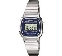 Casio - LA-670WA-2 - Montre Femme - Quartz Digital - Cadran Argent - Bracelet Métal Argent