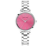 Montre Femme CHOUQUETTE Argenté Cadran Rose Bracelet Acier Argenté 12 MM