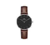 Montre Femme Daniel Wellington Petite ST MAWES - Ø32 Argentée - DW00100181 32mm Noir