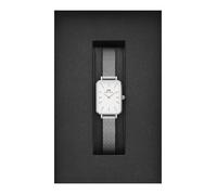 Daniel Wellington Montre Femme Quadro 20x26 mm Acier inoxydable 304 plaqué argent