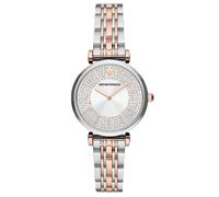 Emporio Armani Montre femme AR11537 – 32 mm Quartz, acier inoxydable bicolore, étanche 3 ATM