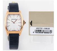 MONTRE FEMME EMPORIO ARMANI swiss made avec Cuir Bleu et or rose. ARS7702