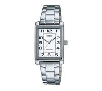 Montre femme en acier inoxydable - CASIO - Quartz - Analogique - Cadran blanc - Boîtier rond 21 mm