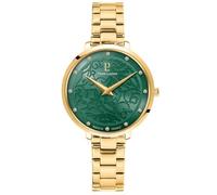 Montre Femme Eolia Doré Cadran Vert Bracelet Acier Doré 12 Mm Vert