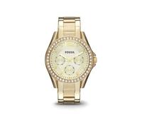 Fossil, Montre, Riley, Or, (Montre analogique, 38 mm)