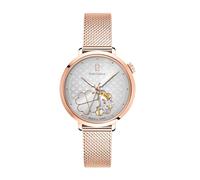 Montre Femme Esperance Doré-Rose Cadran Argenté Bracelet Acier milanais Doré-Rose 14 MM