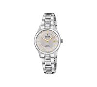 Festina Montre Femme F20068/4 - Acier 316L argenté, Quartz, Verre saphir, Étanche 10 ATM, bracelet S