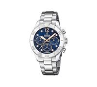 Festina Montre femme F20603/3 Boyfriend – Acier 316L argenté, Chronographe, Verre minéral, 10 ATM