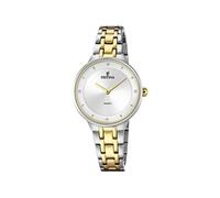Festina Montre Femme Analogique Acier Inoxydable 316L Multicolore - Quartz - Verre minéral Haute résistance - Étanche 5 ATM F20625/1 - Mademoiselle