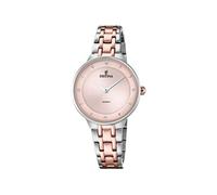 Festina Montre Femme Analogique Acier Inoxydable 316L Argenté - Quartz - Verre minéral Haute résistance - Étanche 5 ATM F20626/2 - Mademoiselle