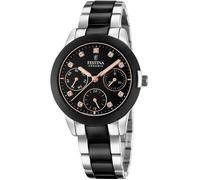 Montre Femme - Festina - 20497 - Analogique - Céramique et Acier - Noir avec Swarovski