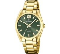 Festina Montre Femme Analogique Acier Inoxydable 316L Doré - Quartz - Verre minéral Haute résistance - Étanche 5 ATM F20640/4 - Boyfriend Collection