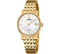 Festina Montre pour Femme F20021/1 Swiss Made Boîtier en Acier Inoxydable Doré Bracelet en Acier Inoxydable Doré