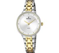 Festina Montre Femme Analogique Acier Inoxydable 316L Multicolore - Quartz - Verre minéral Haute résistance - Étanche 5 ATM F20625/1 - Mademoiselle