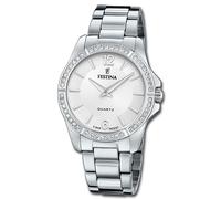Montre Femme Festina Mode F20593/1 Montre En Acier Inoxydable Argent UF20593/1