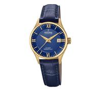 Montre femme - FESTINA - Montre dorée cuir bleu - Quartz - Verre saphir - Style chic