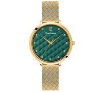 Montre Femme GRACE Doré Cadran Vert Bracelet Acier milanais Doré 14 MM