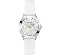 Montre Femme GUESS PEARL GW0381L1 Silicone Blanc Swarovski NEW