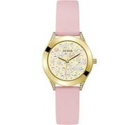 Montre Femme GUESS PEARL GW0381L2 Silicone Rose d'Or Swarovski NEW