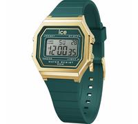 ICE-WATCH - Ice Digit Retro Verdigris - Montre Bleue pour Femme avec Bracelet en Plastique - 022069 (Small)
