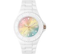 ICE-WATCH - Ice Generation Sunset Rainbow - Montre Blanche pour Femme avec Bracelet en Silicone - 019153 (Medium)