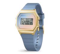 Montre femme - ICE WATCH - Montre digit retro Blue majestic - Bracelet silicone - Boîtier doré - 32 mm