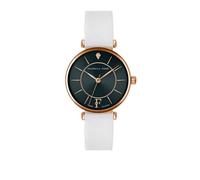 Montre Femme - ISABELLA FORD - Portia - Cuir Blanc - Rose Gold - 32 mm