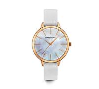 Montre Femme Kenneth Cole en Cuir Blanc Etanche