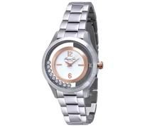 Montre Femme - KENNETH COLE - Transparency - Boîtier Rond Argent - Bracelet Acier Argenté - Cristaux