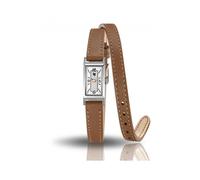 Montre Femme - LIP - Churchill T13 - Acier Rectangulaire - Cuir Marron - Étanchéité 30m