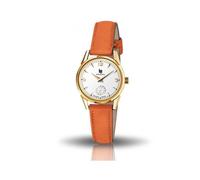 Montre Femme LIP Himalaya 29 - Acier Doré - Cuir Orange - Quartz - Etancheité 5 ATM